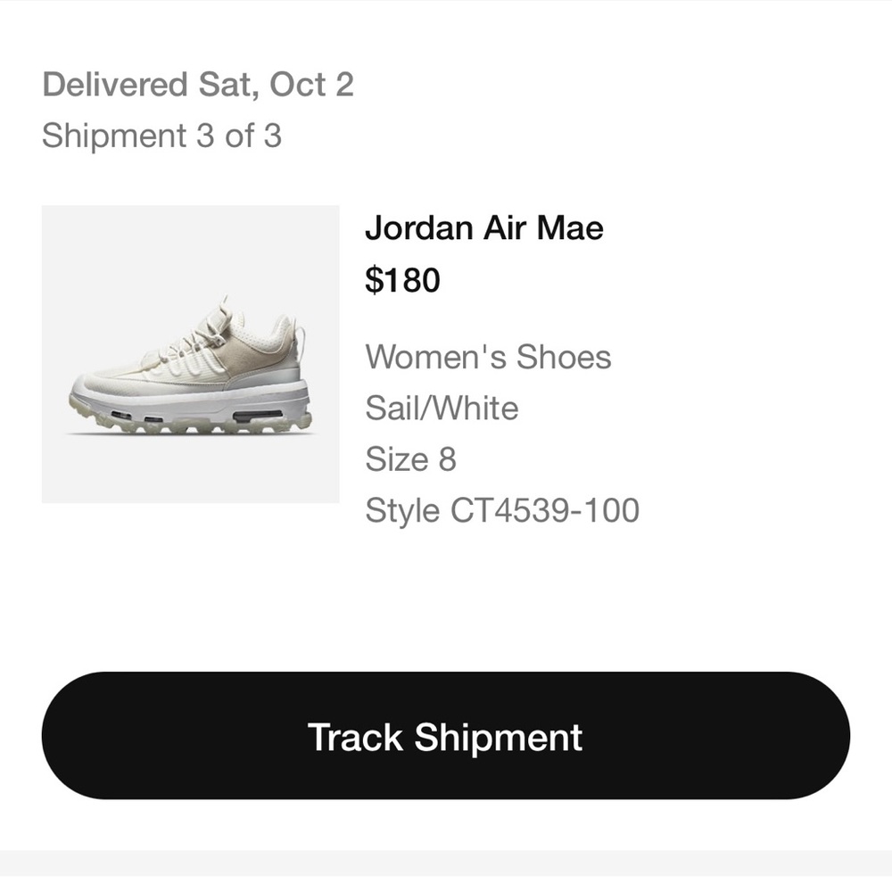 Jordan Air Mae, women’s size 8. Never worn. 
Asking $120.